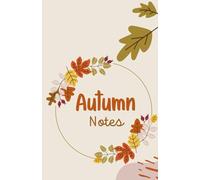 Autumn Composition Notebook, A5 Standard Ruled Paper for Journaling and notes - A cute clean cover that calms