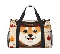 Autumn Dog - Bolsa de viaje resistente al agua compacta para deportes, gimnasio y fin de semana para hombres y mujeres