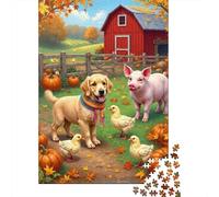 Autumn Farm Scene_2 Puzzle 1000 Piezas Desafiante - Rompecabezas, Adultos, Decoración del Hogar 52x38cm/1000pcs