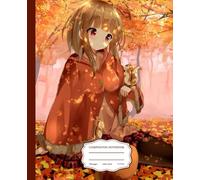 Autumn Forest Girl Composition Notebook: Cozy Fall Aesthetic Journal with Squirrels and Autumn Leaves - Wide Ruled Notebook for School, Writing, and Creative Notes