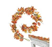 Autumn Garland, Maple Leaves, Pumpkin Decor, 180cm Autun Decoration, Suitable For Door Mantle Fireplace, Artificial Sunflower Daisy Garland, Suitable For Thanksgiving Harvest