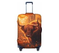 Autumn Glow - Fundas para equipaje de viaje de vaca - Fundas elásticas para maletas de 18 a 32 pulgadas, Negro -, X-large
