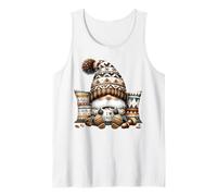 Autumn GNOME For Cold Sweater Weather with Hot Cocoa Mug Camiseta sin Mangas