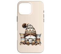 Autumn GNOME For Cold Sweater Weather with Hot Cocoa Mug Carcasa para iPhone 16 Pro MAX