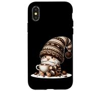 Autumn GNOME For Fall Women Men and Kids Who Loves Hot Cocoa Carcasa para iPhone X/XS