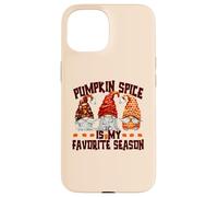 Autumn GNOME For Women Pumpkin Spice Is My Favorite Season Carcasa para iPhone 15