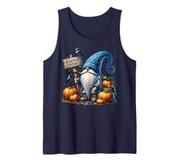 Autumn GNOME with Pumpkin Patch Sign and Crows Fall Vibes Camiseta sin Mangas