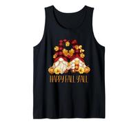 Autumn Gnomes Couple with Pumpkins For Women Happy Fall Yall Camiseta sin Mangas