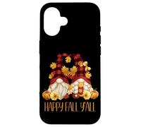 Autumn Gnomes Couple with Pumpkins For Women Happy Fall Yall Carcasa para iPhone 16