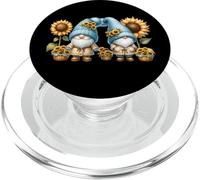 Autumn Gnomes For Fall Women and Girls Who Loves Sunflowers PopSockets PopGrip para MagSafe