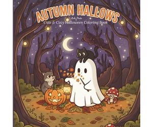 Autumn Hallows: Cute & Cozy Halloween Coloring Book. Adorable Ghosts, Pumpkins, Cats & Spooky Friends for Relaxing Fall Coloring - The Perfect Cute Spooky Gift for All Ages