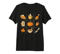 Autumn Harvest Doodle Thanksgiving Camiseta Premium