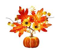 Autumn Harvest Pumpkin Decoration - Battery-Powered Light Pumpkin Tree, Fall Seasonal Centrepiece For Weddings, Home Interiors, Kitchen Display, Table Decoration, Housewarming, Parties & Autumn