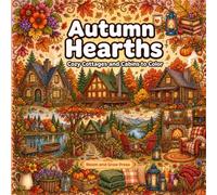 AUTUMN HEARTHS: Cozy Cottages and Cabins to Color