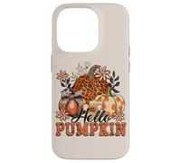 Autumn Hello Pumpkin Design. Woman Fall Carcasa para iPhone 14 Pro