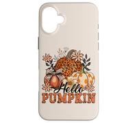Autumn Hello Pumpkin Design. Woman Fall Carcasa para iPhone 16 Plus