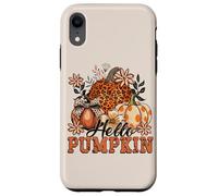 Autumn Hello Pumpkin Design. Woman Fall Carcasa para iPhone XR