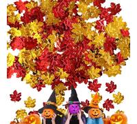 Autumn Leaves Confetti - 15g Maple Leaf Shape Fall Party Table Scatter Glitter Decor | Thanksgiving Celebration Supplies For Party Sets Wedding Event Home Decoration