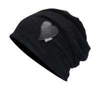 Autumn Love Heart Cold Cap para mujer, sombrero étnico delgado y transpirable para parejas, estilo suéter para exteriores, Negro, Talla única