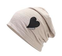 Autumn Love Heart Cold Cap para mujer, sombrero étnico delgado y transpirable para parejas, estilo suéter para exteriores, beige, Talla única