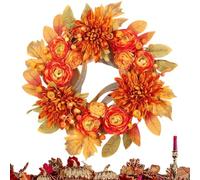Autumn Magnolia Maple Wreath Reusable Indoor Outdoor Decor