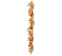 Autumn Maple Leaf Garland - Fall Hanging Vine Decoration, Seasonal Mantle Vines | Portable Long Themed Wreath, Rustic Artificial Fall Leaf Garland For Aisle Frame Bedroom Decor Theme Party Entry Door