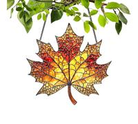Autumn Maple Leaves Pendant - Light Catcher Acrylic Ornament, Transparent Hanging Decoration, Seasonal Wall Craft | Thanksgiving Window For Bedroom Balcony Windowsill Home Holiday Decor
