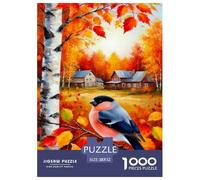 Autumn Pájaro Puzzle Imposible,desafío for Adults Interesante Juego EduGatoivo 1000 Piezas Obra De Arte De Juego De para Adultos Y Niños 52x38cm/1000pcs