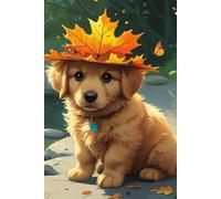 Autumn Paws: Puppy & Forest Stream Notebook: Puppy Notebook