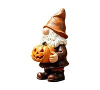 Autumn Pumpkin Decor - Resin Dwarf Elf Sculpture for Home Garden Yard