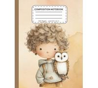 Autumn Pumpkin Owl Composition Notebook - Cozy Fall Aesthetic Journal for Kids and Students | Cute Cottagecore Writing Notebook with Pumpkins, Leaves & Owl Illustration | 8.5 x 11 in, 200 Pages