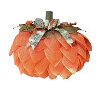 Autumn Pumpkin - Pumpkin - Farmhouse Farmhouse Pumpkin | Farmhouse Fall With Berries, Bows & Leaves | Halloween Thanksgiving Decor For Porch, Living Room, Fire