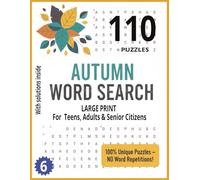 Autumn Pumpkin Spice Word Search: Large Print Fall Puzzle Book • Pumpkin Spice, Warm Drinks, Cozy Autumn Nights & Seasonal Fall Themes • 110 Puzzles, ... (Big Autumn Word Search for Adults Series)