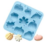 Autumn Silicone Baking Molds - 9 Cavity Pumpkin, Maple Leaf Shapes, Flexible Nonstick Cake Chocolate Tray | 3D Harvest Theme Dessert Soap Resin Maker For Halloween Thanksgiving Party Decor