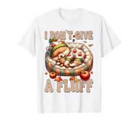 Autumn Sleeping Dog For Fall I Dont Give A Fluff Pomeranian Camiseta