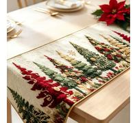 Autumn Spell Quilted Table Runner, Embroidered Pumpkin Farmhouse Table Decor for Halloween and Thanksgiving Christmas, Holiday Kitchen Dining Decorations for Home Party