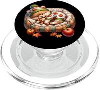 Autumn Vibes Cozy Season Cute Pomeranian Stuff Fall Puppy PopSockets PopGrip para MagSafe