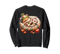 Autumn Vibes Cozy Season Cute Pomeranian Stuff Fall Puppy Sudadera