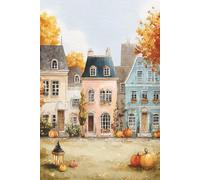 Autumn Village; A Timeless Writing Journal: A Beautiful Watercolor Diary | Fall Pumpkin Harvest Season Keepsake Notebook | Elegant Thanksgiving Gift | 100 Blank Lined Pages