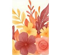 Autumn Whispers Floral Lined Journal: Cozy Seasonal Notebook with Painterly Fall Florals | 6 x 9 Inches | 120 Wide-Ruled Lined Pages | Matte Finish for Daily Writing