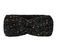 Autumn Winter Fleece Lined Color Dot Headband Knitted Thickened Warm Sports Ear Protection Cover(Black)