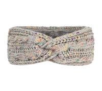 Autumn Winter Fleece Lined Color Dot Headband Knitted Thickened Warm Sports Ear Protection Cover(Grey)