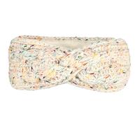 Autumn Winter Fleece Lined Color Dot Headband Knitted Thickened Warm Sports Ear Protection Cover(White)