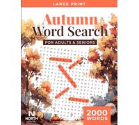 Autumn Word Search: 2000 Large Print Puzzles for Adults & Seniors: Relaxing Fall-Themed Word Searches with Cozy Seasonal Words | Brain Games for Memory, Focus, and Stress Relief