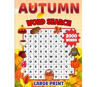 Autumn Word Search 2000 Words Large Print: 84 Puzzles • Easy-to-Read for Kids, Adults & Seniors • 8.5x11 Inches • Perfect for cozy afternoons with cider and falling leaves (Seasons of Search)