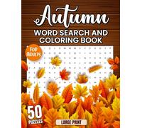 Autumn Word Search & Coloring Book: Discover fall's beauty with puzzles and pictures to color