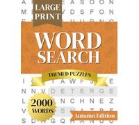 Autumn Word Search: Large Print Puzzle Book