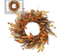 Autumn Wreath Thanksgiving Farmhouse Door Hanger with Artificial Leaves Use