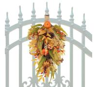 Autumn Wreath Upside - Down Faux Pine Cones Berry Ornaments Use