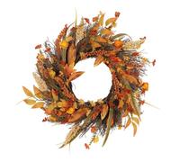 Autumn Wreaths - 19.69in Thanksgiving Farmhouse, Maple Leaf Hanger